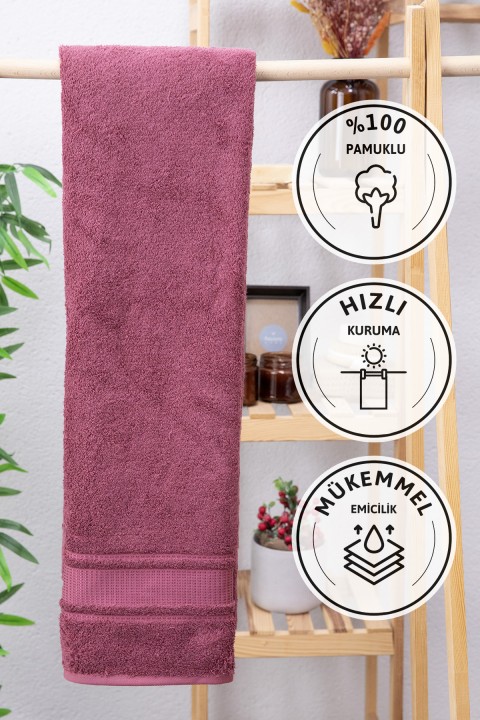 Özdilek Colourist Banyo Havlusu 90x150 - Koyu Pembe