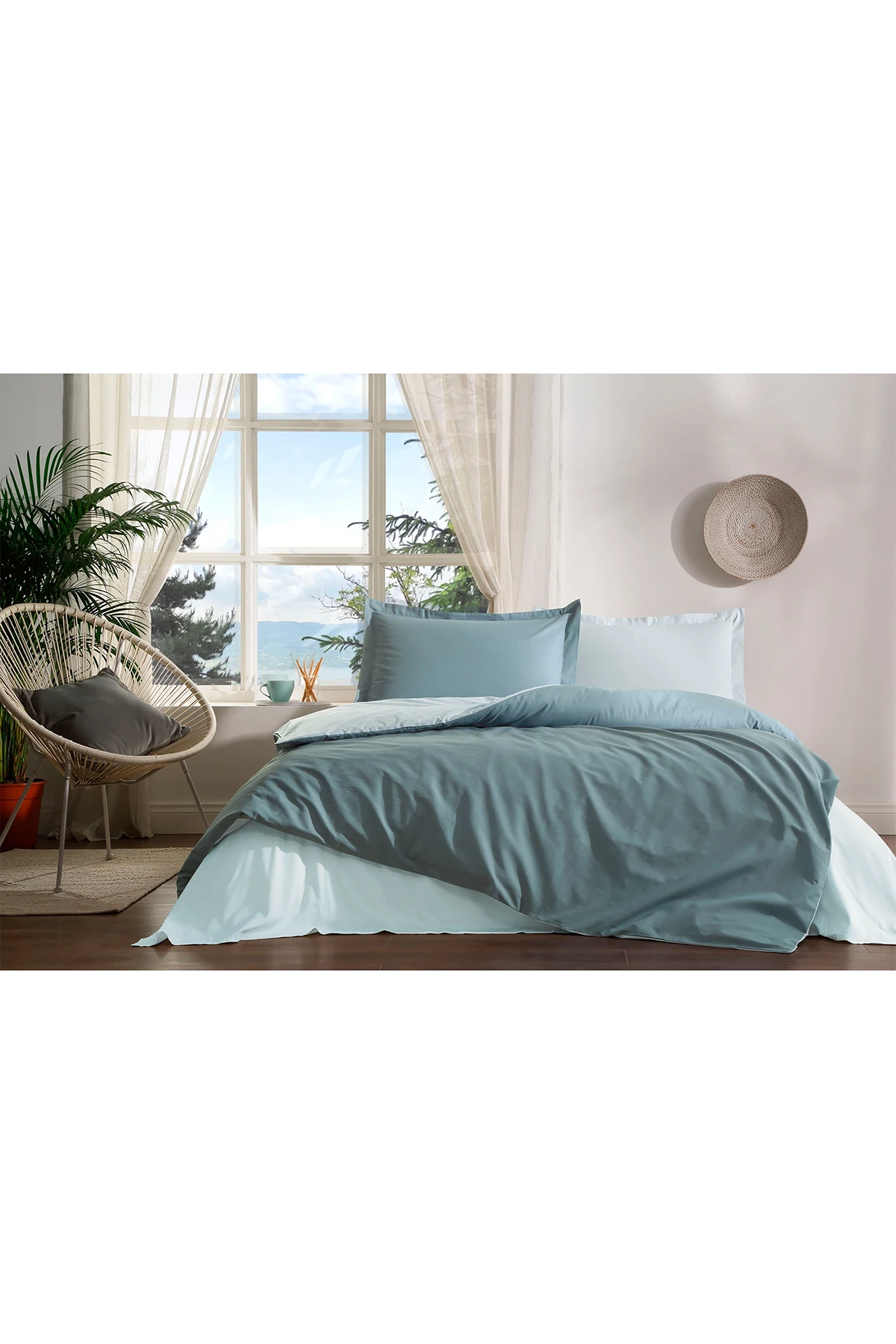 Özdilek Colourist Çift Kişilik Nevresim Takımı - Maldiv-Aqua