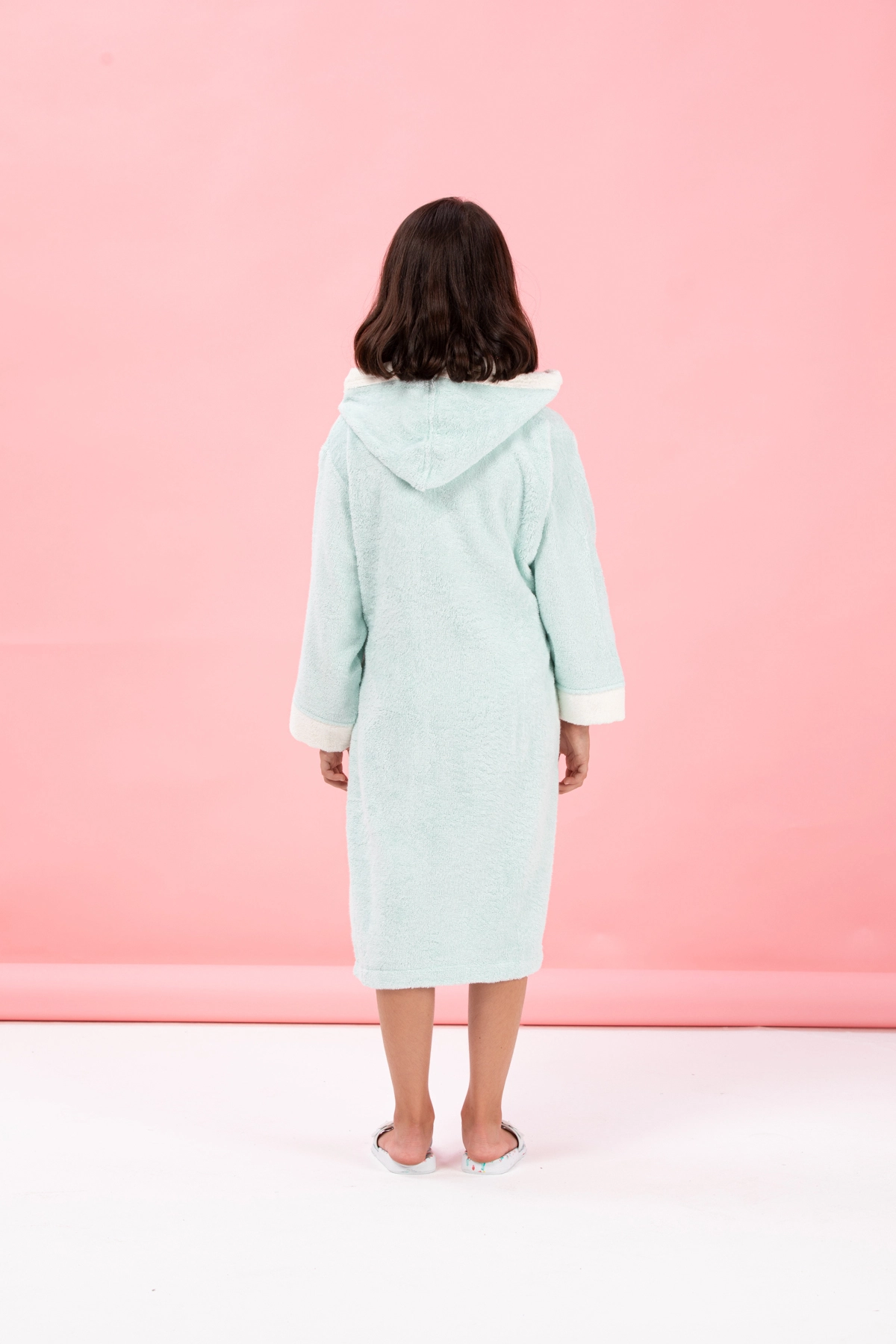 Özdilek Disney Minnie M.Heart Mint Nakışlı Çocuk Bornozu 5-6 Yaş