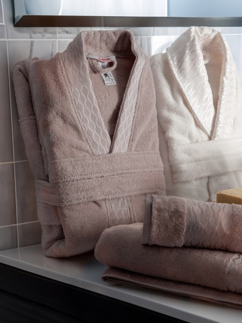 Özdilek Elissa Aile Bornoz Seti - Krem Taş Özdilek Elissa Aile Bornoz Seti - Krem Taş