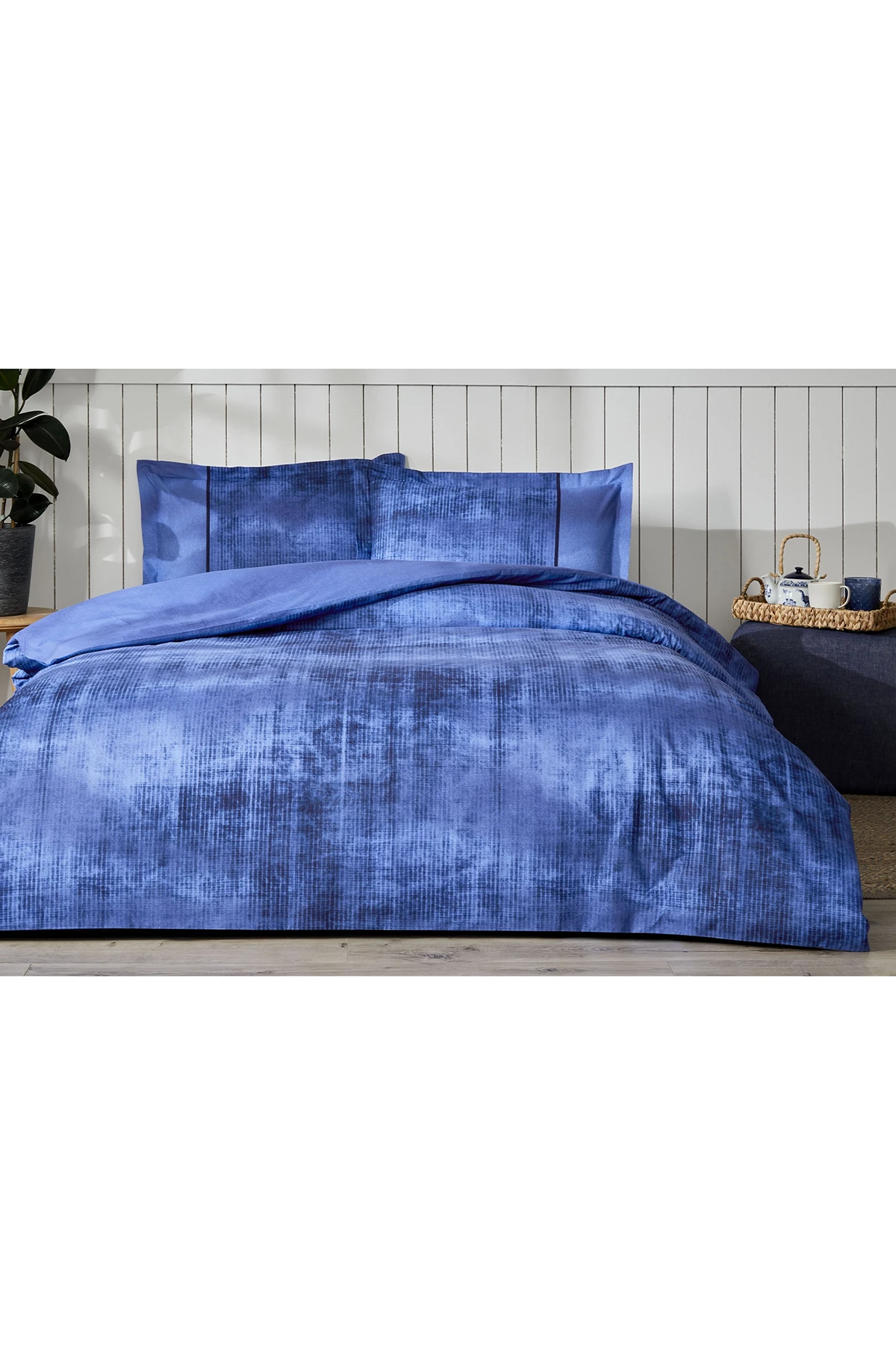 Özdilek Horizon Fitted Çift Kişilik Nevresim Takımı - Mavi