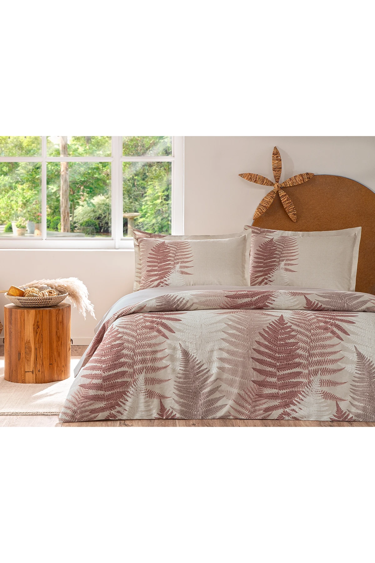 Özdilek Love Ladder Fitted Çift Kişilik Nevresim Takımı - Kahve