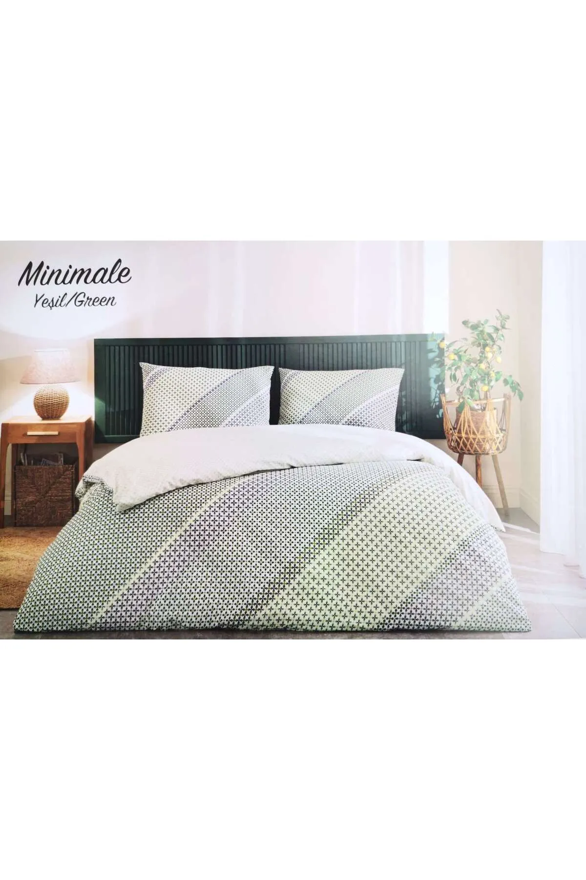 Özdilek Minimale Nev Tek Kişilik Nevresim Takımı - Yeşil