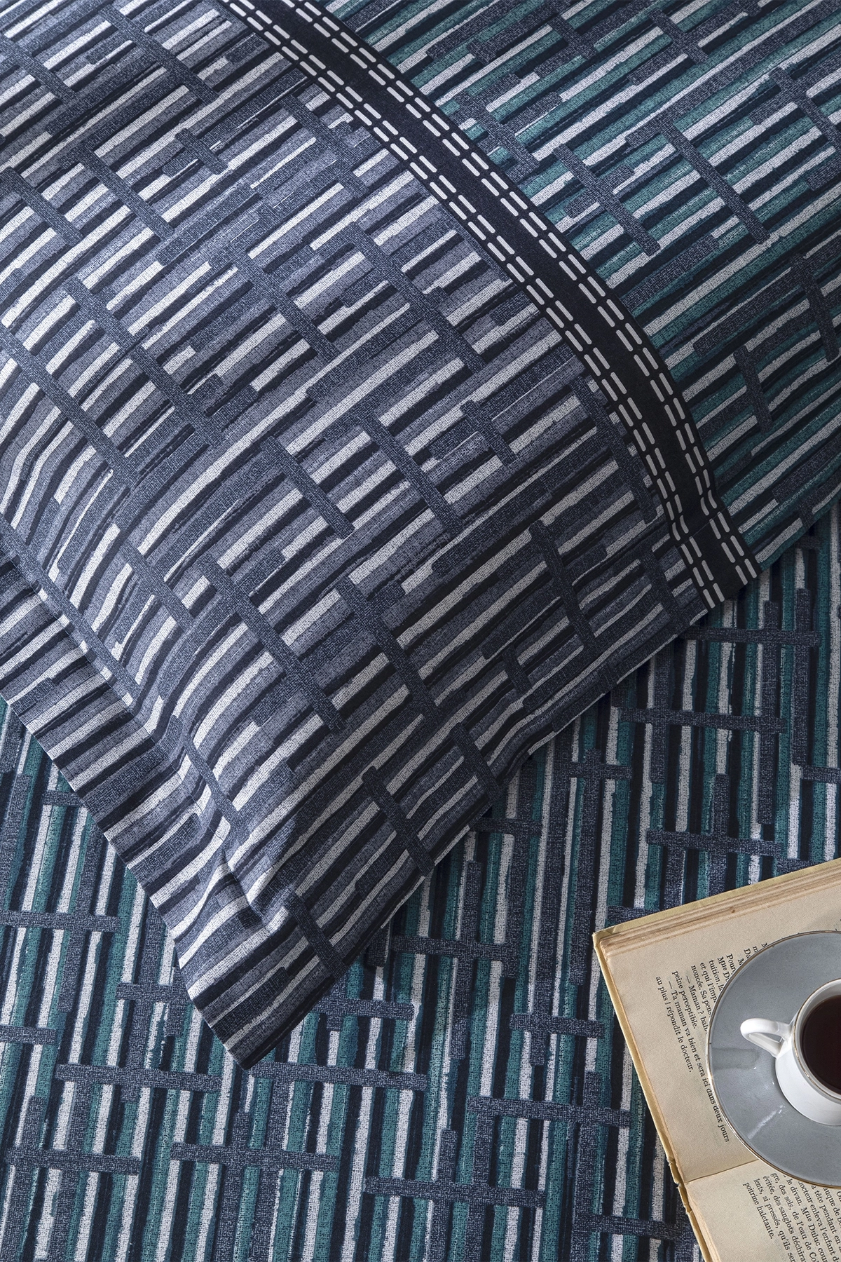 Özdilek Modra Fitted Çift Kişilik Nevresim Takımı - Mavi