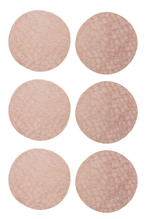 Paçi İstiridye 6lı Pvc Amerikan Servis Supla Seti - Bronz