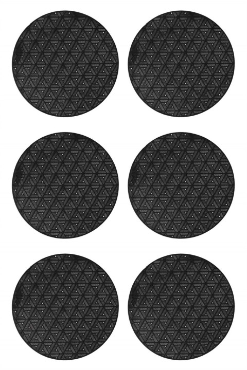 Paçi Nivis 6lı Pvc Amerikan Servis Supla Seti - Siyah