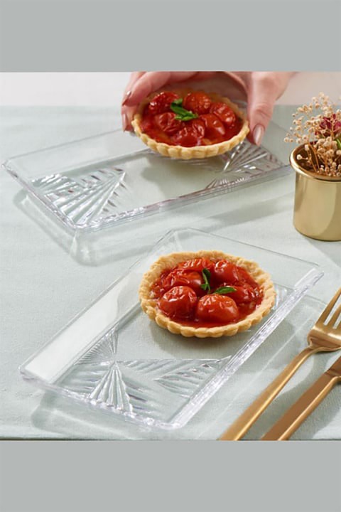 Paşabahçe 68153 Madlen 2 Li Crystal Tabak Paket