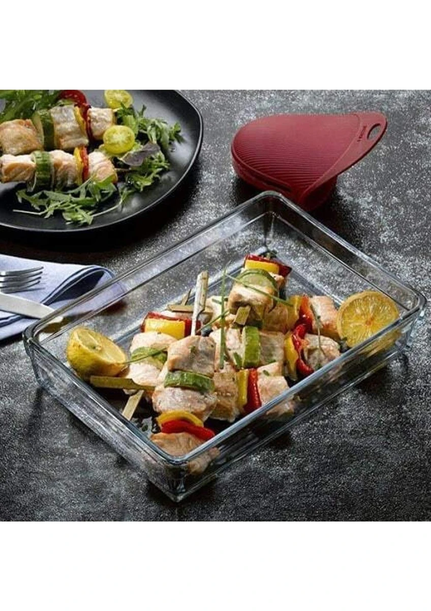 Paşabahçe Borcam Kapaklı Dikdörtgen Tepsi 59334