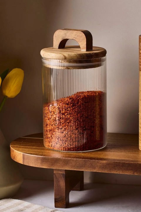 Perotti 14821 Acacia 580 Ml Cam Kavanoz