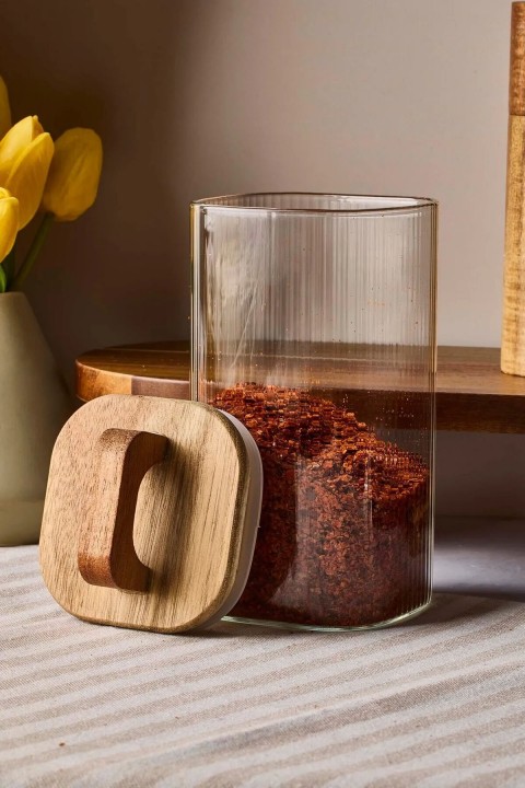 Perotti 14825 Acacia 800 Ml Cam Kavanoz 