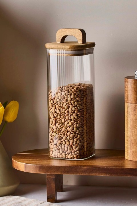 Perotti 14836 Acacia 1100 Ml Cam Kavanoz