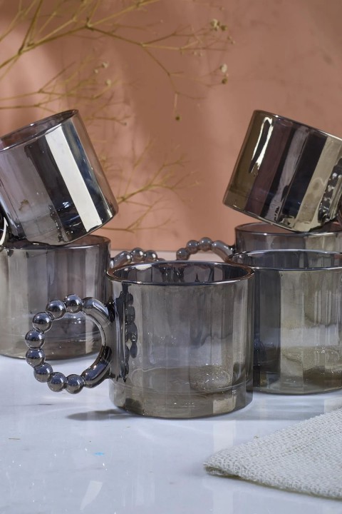 Perotti 15915 Ringo Line Füme 6'lı Kahve Fincanı 100 Ml