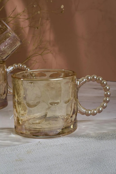 Perotti 15918 Ringo Stone Amber 4'lü Cam Kupa 200M