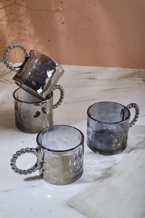 Perotti 15919 Ringo Stone Füme 4'lü Cam Kupa 200 Ml