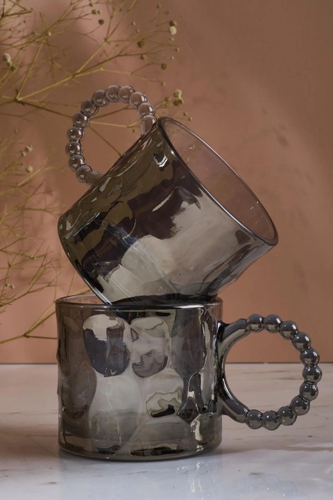 Perotti 15919 Ringo Stone Füme 4'lü Cam Kupa 200 Ml