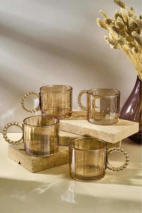 Perotti 15922 Ringo Line Amber 4'lü Cam Kupa 200 Ml