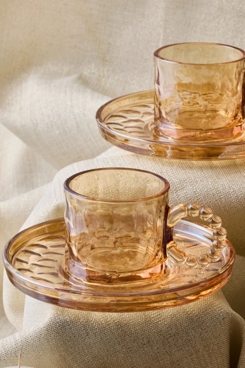 Perotti 15926 Ringo Stone Amber 6'lı Kahve Fincanı 100 Ml