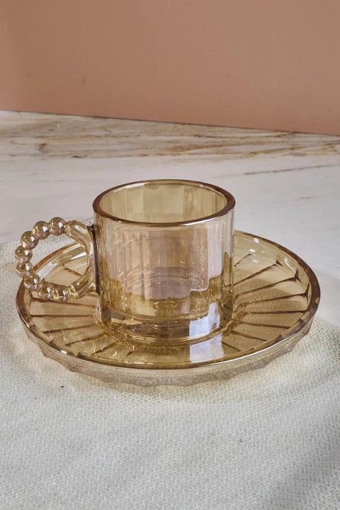 Perotti 15930 Ringo Line Amber 6'lı Kahve Fincanı 100 Ml