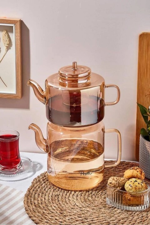 Perotti 15951 Tobby Amber Borosilikat Çaydanlık