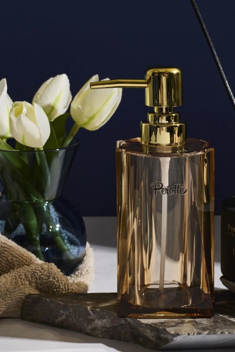 Perotti 16041 Acrylic Kristal Sıvı Sabunluk - Gold