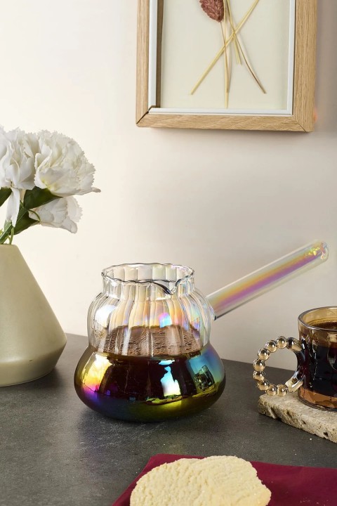 Perotti 16441 Felicita Şerit Luster Borosilikat Cam Cezve