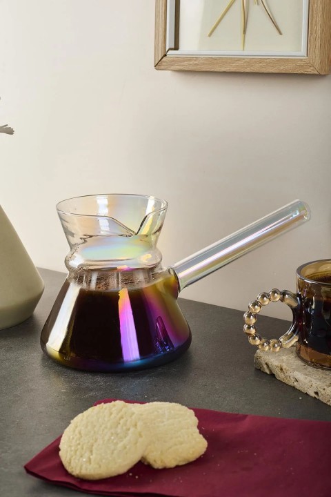 Perotti 16447 Felicita Duru Luster Borosilikat Cam Cezve