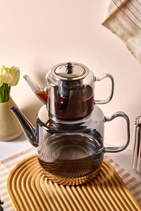 Perotti 16497 Elio Füme Cam Çaydanlık