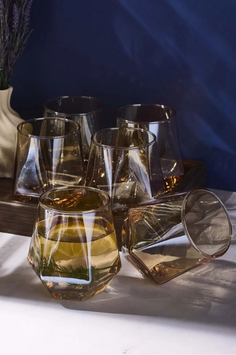 Perotti 16671 Harper Amber 320 Ml 6'lı Cam