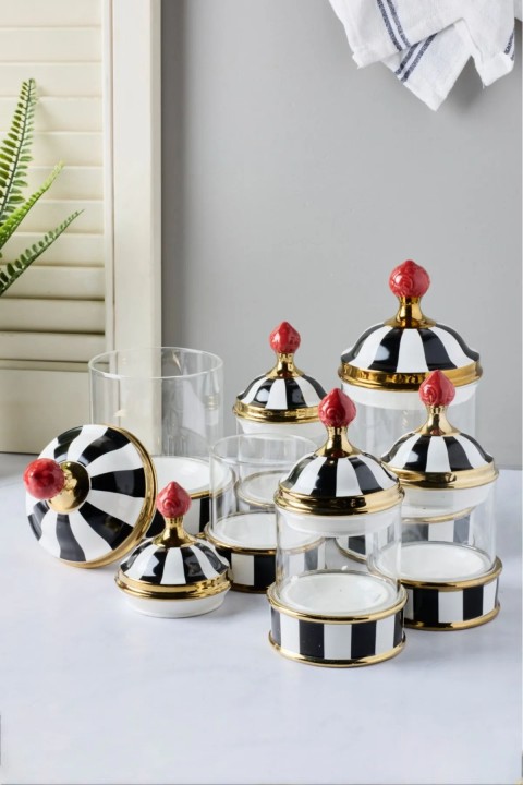 Perotti 16733 Maura Nero 7'li Tepsili Baharat Takımı