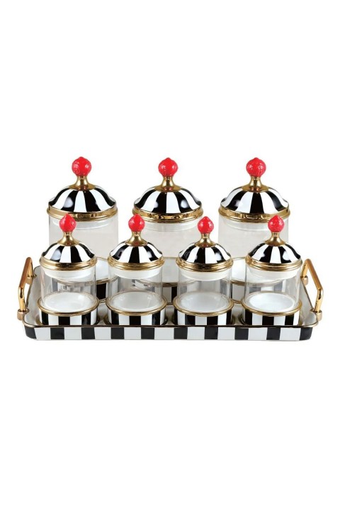 Perotti 16733 Maura Nero 7'li Tepsili Baharat Takımı