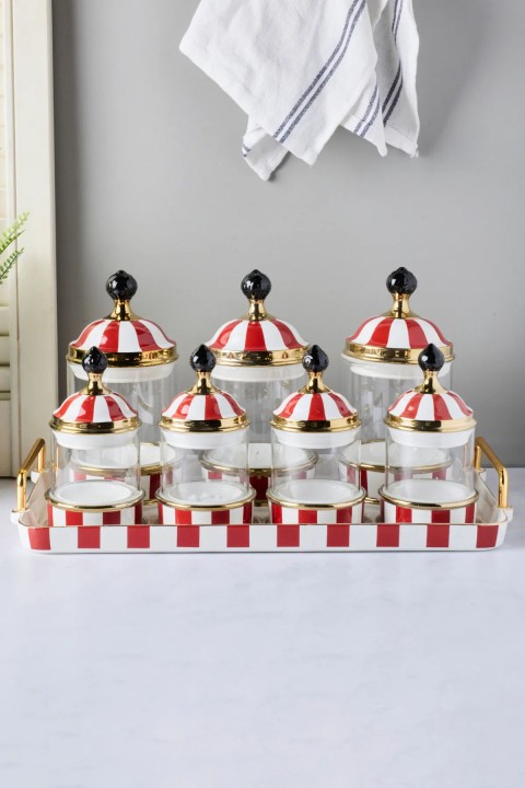 Perotti 16734 Maura Rossa 7'li Tepsili Baharat Takımı