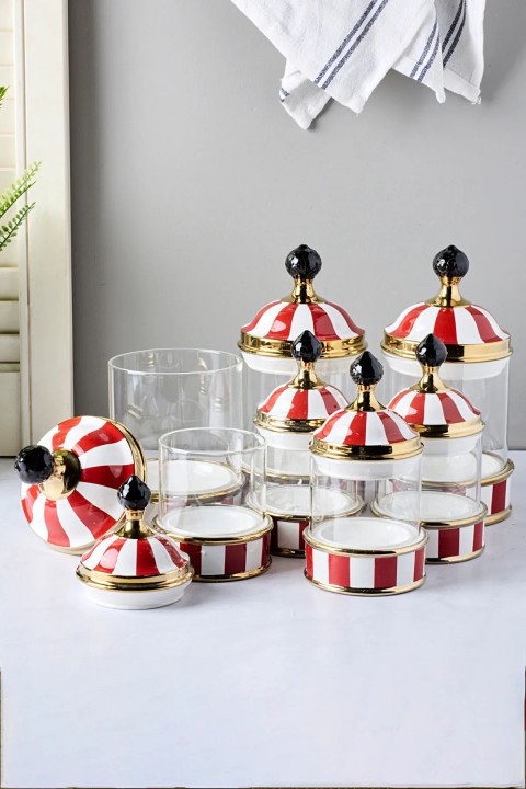 Perotti 16734 Maura Rossa 7'li Tepsili Baharat Takımı