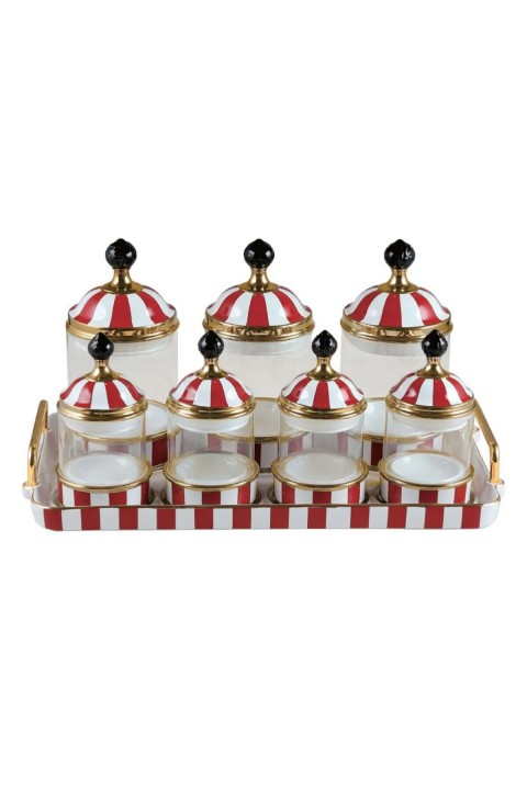 Perotti 16734 Maura Rossa 7'li Tepsili Baharat Takımı