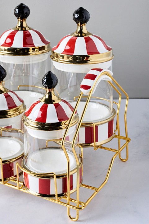 Perotti 16736 Maura Rossa 7'li Standlı Baharat Takımı