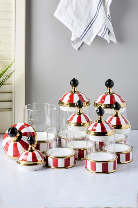 Perotti 16738 Maura Rossa 7'li Standlı Baharat Takımı