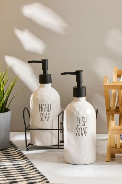 Perotti 16745 Sapone White 2'li Standlı Sabunluk