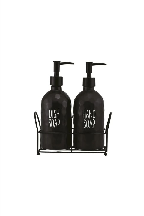 Perotti 16746 Sapone Black 2'li Standlı Sabunluk