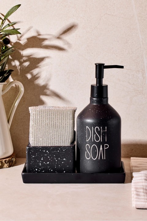 Perotti 16750 Sapone Black Süngerlikli Sabunluk