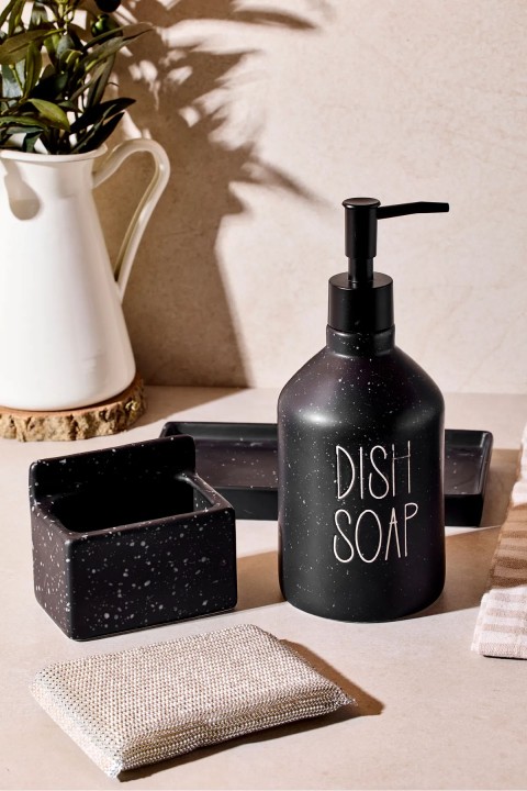 Perotti 16750 Sapone Black Süngerlikli Sabunluk