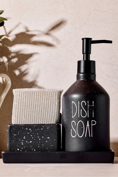 Perotti 16750 Sapone Black Süngerlikli Sabunluk