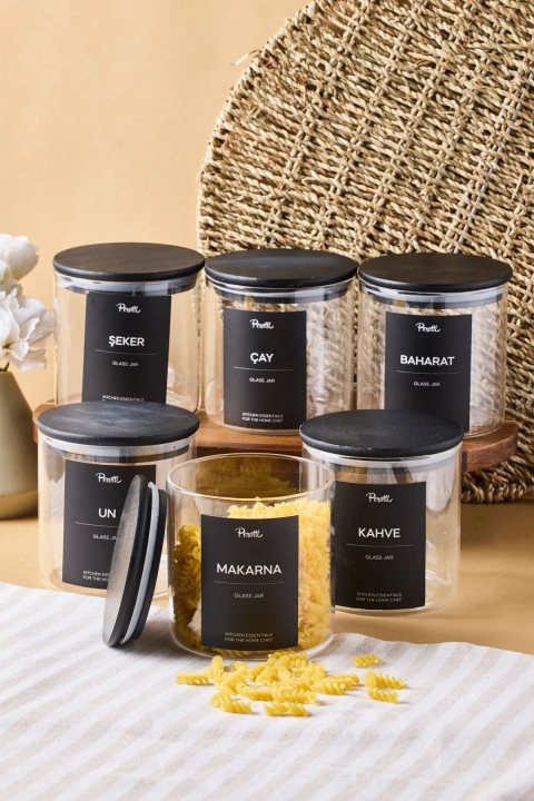 Perotti 17034 Laura 6'lı Kavanoz 750 Ml 10x10 cm