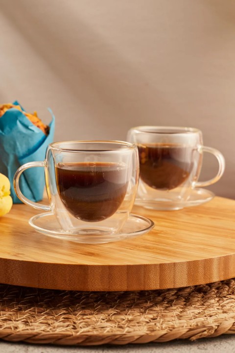 Perotti 17378 2'li Cidarlı Kahve Fincanı