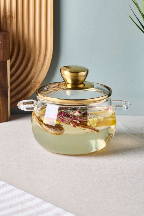 Perotti 17568 Roy Cam Tencere 800 Ml - Gold