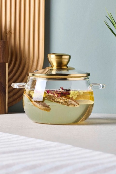 Perotti 17568 Roy Cam Tencere 800 Ml - Gold