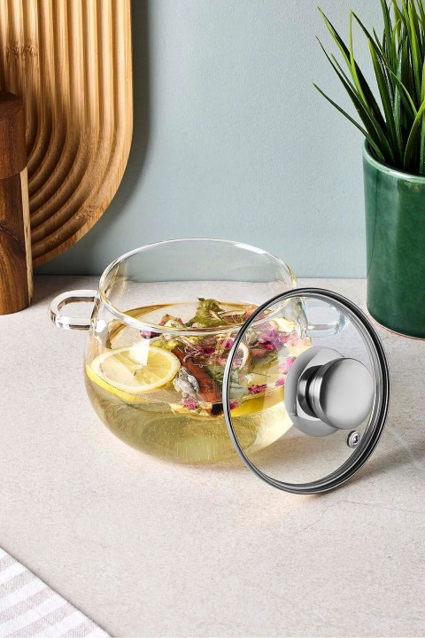 Perotti 17569 Roy Cam Tencere 1200 Ml - Gold