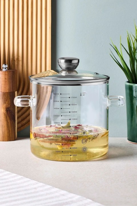 Perotti 17573 Sean Cam Tencere 1800 Ml - Silver