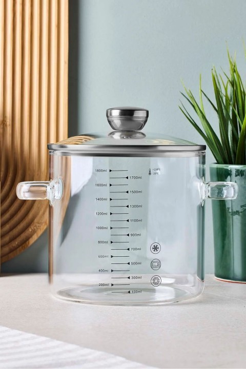 Perotti 17573 Sean Cam Tencere 1800 Ml - Silver