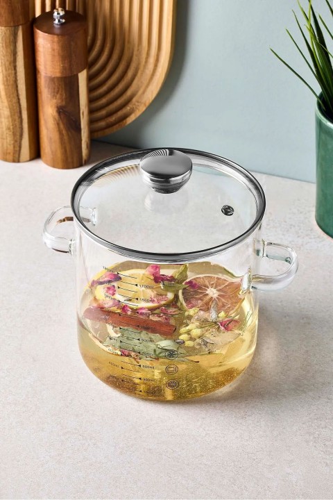 Perotti 17573 Sean Cam Tencere 1800 Ml - Silver