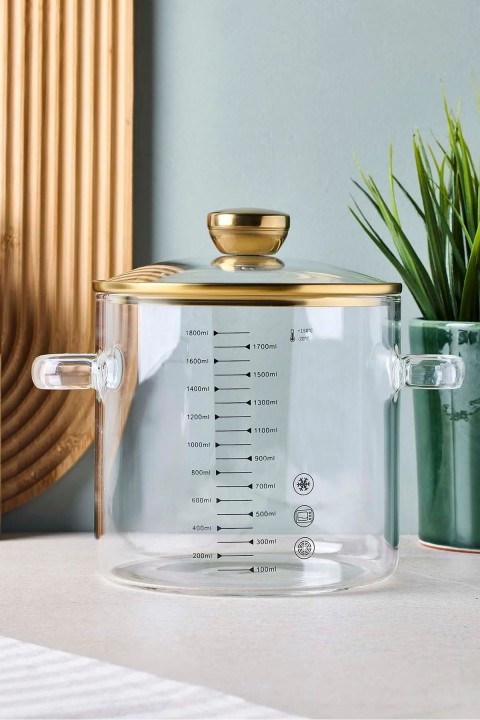 Perotti 17574 Sean Cam Tencere 1800 Ml - Gold