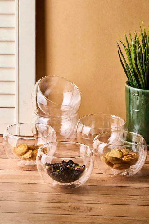 Perotti 17579 Bowy 6'lı Çift Cidarlı Kase